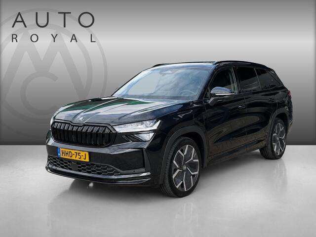 Skoda Kodiaq 1.5 TSI PHEV Sportline Business AFNEEMBARE TREKHAAK | SFEER VERLICHTING | VIRTUAL DISPLAY | CAMERA | MATRIX LED KOPLAMPEN | ADAPTIEVE CRUISE | DODEHOEK DETECTIE | ELEKTRISCH VERSTELBARE STOELEN | KEYLESS | VERWARMDE STOELEN/STUUR || NAVIGATIE |
