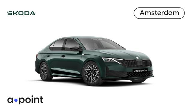Skoda OCTAVIA Sportline Business m-HEV 1.5 TSI 150 pk 7 versn. DSG | Navigatie | Light & view | Side assist | Travel assist | Exclusieve lak