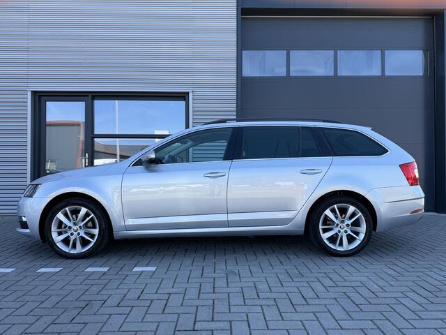 Skoda OCTAVIA Combi 1.5 TSI Gr. BNS Edition Automaat ?Half Leder ?Navigatie ?Apple Carplay & Android Auto ?Climate ?Cruise ?Parkeersensoren ?Stoelverwarming ?Lichtmetaal