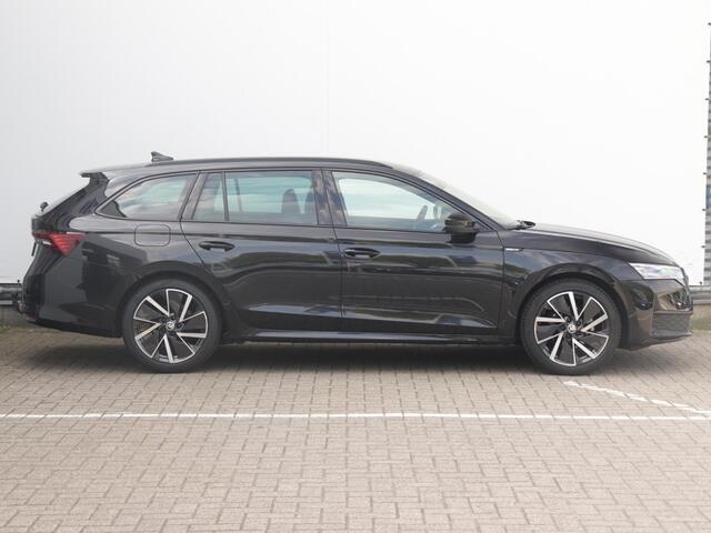 Skoda OCTAVIA Combi 1.5 TSI MHEV Sportline 150pk Automaat | Wegklapbare trekhaak | Matrix LED | 360° camera | Elektrische stoelen met geheugen | Adaptive cruise | Stoelverwarming v+a |