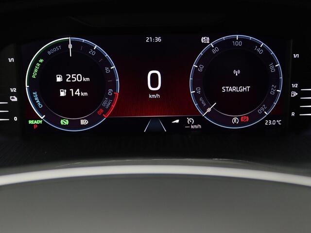 Skoda OCTAVIA Combi 1.4 TSI iV PHEV Sportline Business 204PK DSG matrix led, panoramisch schuifdak, head-up display, keyless, Stoelverwarming voor & achter, stuurwielverwarming, 18" lichtmetaal