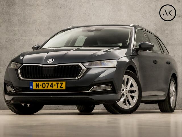 Skoda OCTAVIA Combi 1.0 e-TSI Sport Automaat (VIRTUAL COCKPIT, APPLE CARPLAY, HEAD-UP DISPLAY, STUUR/STOELVERWARMING, MEMORY SEATS, CAMERA, KEYLESS, TREKHAAK, ADAPTIVE CRUISE, NIEUWSTAAT)