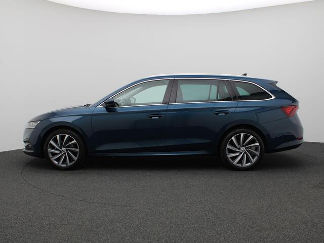 Skoda OCTAVIA Combi 1.0 e-TSI Business Edition Plus 110PK DSG Adaptieve Cruise Controle, Achteruitrijcamera, Matrix LED-Verlichting, Keyless, Side Assist, Stoel-Stuurverwarming, Elektr. Achterklep, Trekhaak, 18" LM Velgen