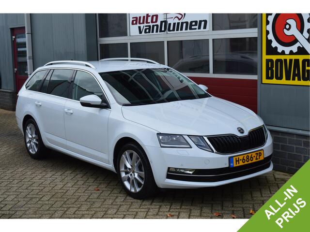 Skoda OCTAVIA Combi 1.5 TSI Greentech Business Edition Plus O.a: Leder, Stoelverw, Camera, Haak, PDC, Carplay, Etc. All-in Prijs!