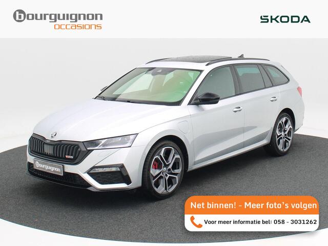 Skoda OCTAVIA Combi 1.4 TSi 245 Pk Automaat RS iV PHEV Business | Adaptive Cruise | CarPlay | Navigatie | Panoramadak | Stoelverwarming | Achteruitrijcamera | 108.347 Km!!