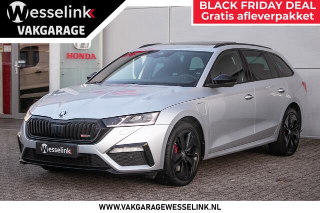 Skoda OCTAVIA Combi 1.4 TSI PHEV RS iV 245 PK Schuif-/kanteldak | Ad. Cruise | All-seasonb. | Cam | Massagestoelen