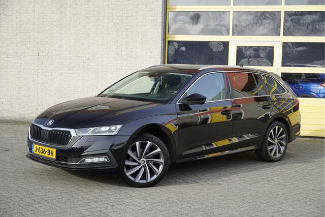 Skoda OCTAVIA Combi 1.5 TSI 150PK! First Edition BJ2020 Lmv 18" | Led V+A | Pdc | Navi | Keyless entry | Elek. achterklep | App-Connect | Virtual cockpit | Head-Up display | Dashboard verlichting | Climate control | Cruise control | Verwarmde voorstoelen | Nw-model!