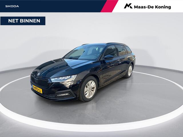 Skoda OCTAVIA Combi 1.0 e-TSI 110pk DSG Business Edition · Apple/Android Car Play · Navigatie · Inklap. Trekhaak · P-Sensoren · 16'' Inch · Garantie t/m 02-01-2028 of 100.000km