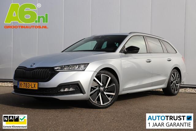 Skoda OCTAVIA Combi 1.0 e-TSI Sport Business Automaat Sportstoelen 17 inch LMV Navigatie Clima Adaptive Cruise Sfeerverlichting