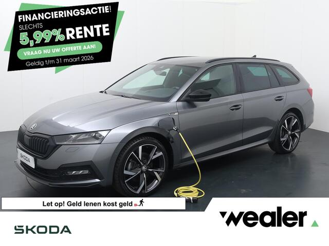 Skoda OCTAVIA Combi 1.4 TSI iV PHEV Sportline Business | 204 PK | Automaat | 19" LM velgen | Head-up display | Achteruitrijcamera | Matrix LED koplampen |