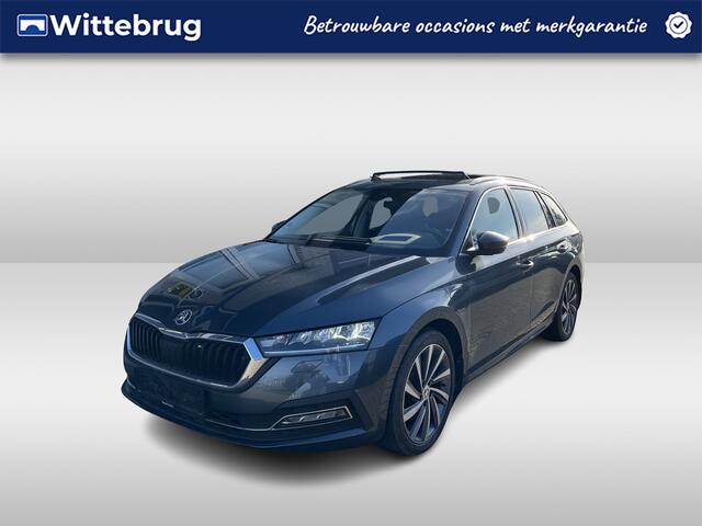 Skoda OCTAVIA Combi 1.4 TSI iV PHEV Style / AUTOMAAT/ PANO/ DCC/ DODEHOEK/ MEMORYSEAT/ PARK.SENSOR.V+A/ CAMERA/ STUUR+STOELVERWARM.V+A/ HEAD-UP/ KEYLESS/ ELEK.KLEP/ SMARTLINK/ ACC/ DAB/ CLIMA/ NAVI/ 18'' LMV