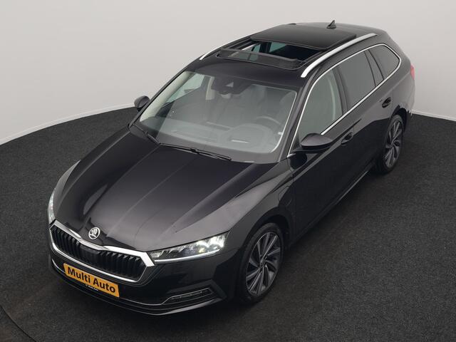Skoda OCTAVIA Combi 1.4 TSI iV Business Edition Plus PHEV 204pk Dealer O.H. | Trekhaak Afn. | Panodak | Head Up | Adaptive Cruise | Sfeerverlichting | Sportstoelen Memory & Verwarmd | Keyless | Blis | Crystal LED | Navigatie | DAB | Plug In Hybrid |