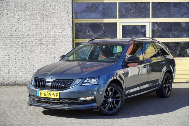 Skoda OCTAVIA Combi 1.0 TSI Sport Plus Business BJ2020 Lmv 17" | Led V+A | Pdc | Trekhaak | App-Connect | Navi | Climate control | Cruise control | Sportstoelen | Sportstuur | Zwarte hemel | Extra getint glas