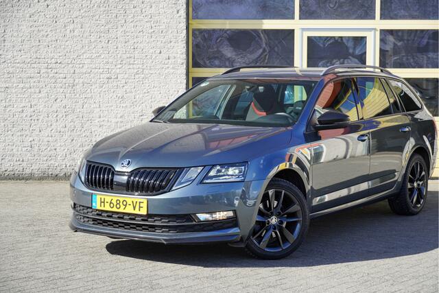 Skoda OCTAVIA Combi 1.0 TSI Sport Plus Business BJ2020 Lmv 17" | Led V+A | Pdc | Trekhaak | App-Connect | Navi | Climate control | Cruise control | Sportstoelen | Sportstuur | Zwarte hemel | Extra getint glas