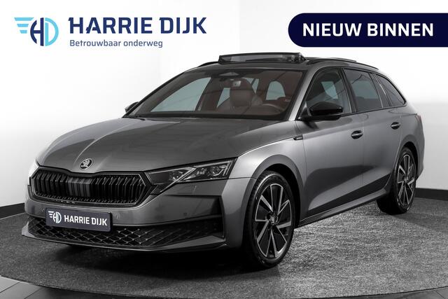 Skoda OCTAVIA Combi 1.5 TSI MHEV 150 PK Sportline Tour | S/K-Panodak | Elek. Trekhaak | Matrix Led | Adapt. Cruise | Winterpakket | 13 inch Navi | Camera | NAV + App. Connect | ECC | Elek. Klep | LM 18" | 3196