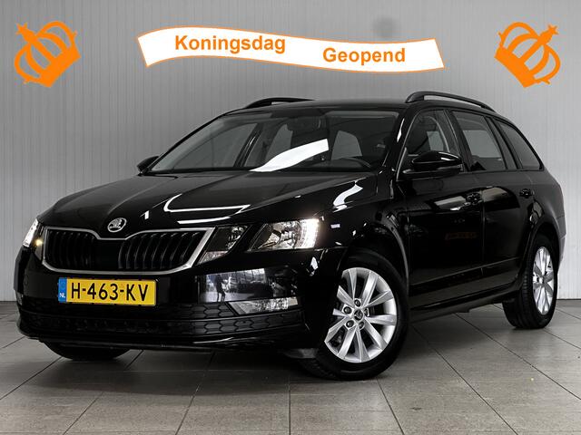 Skoda OCTAVIA Combi 1.0 TSI Greentech Business Edition/ Apple + Android/ Trekhaak/ 16'' LMV/ Navi/ Clima/ Cruise/ Elek. pakket/ Isofix/ Bluetooth/ Armsteun/ Multi. LEDER. Stuur/ Mistl./ PDC/ Dakrails.
