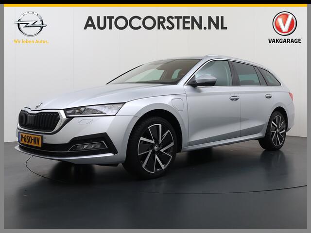 Skoda OCTAVIA Combi 1.4TSI 245PK Automaat iV PHEV Hybride Adap.Cruise Stoelverwarming Navi 3-Zone Ecc Apple Carplay Android Auto Pdc Business Edition Plus Elek.Achterklep Keyless advanced Lmv 18" Voorruitverwarming Led DAB 1e Eigenaar Origineel Nederlandse Auto