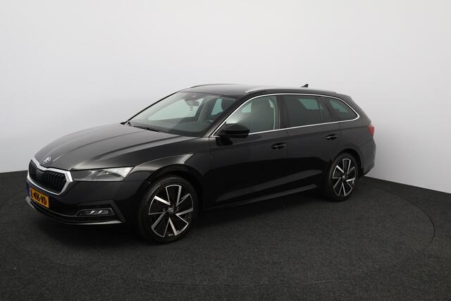 Skoda OCTAVIA Combi 1.5 TSI First Edition/ Trekhaak/ 150pk!/ Virtual Dashb./ 18'' LMV/ LED Koplampen/ Keyless/ Camera/ Lane-Assist./ Stoelverw./ Apple + Android/ Adaptive Cruise/ Extra getint glas/ Chroom/ PDC V+A/ Navi.