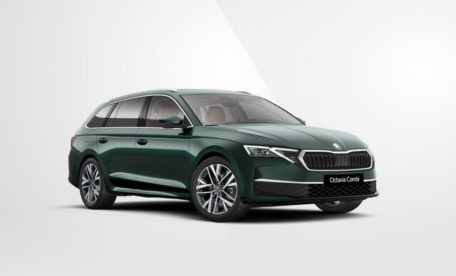 Skoda OCTAVIA Combi 1.5 TSI MHEV Sportline Tour / 18" Lichtmetalen velgen / Panoramadak / Suite interieur design selectie cognac / Trekhaak uitklapbaar / Chrome pakket / Winter pakket / Side Assist / Light & View Pakket