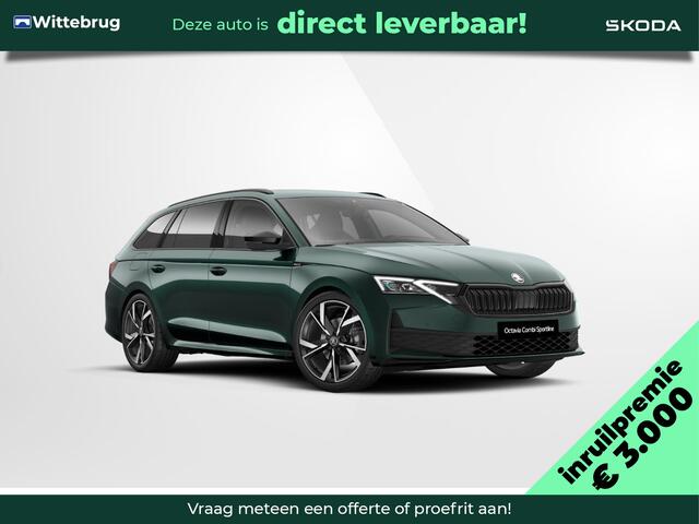 Skoda OCTAVIA Combi 1.5 TSI MHEV Sportline Tour Trekhaak / Infotainment navigatie pakket / Reservewiel / Soundsystem Canton / Travel Assist pakket / ¤2000 inruilpremie