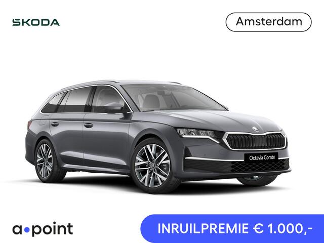 Skoda OCTAVIA Combi 1.5 TSI MHEV Business Edition Plus 150 pk 7 versn. DSG | Chrome Pakket | Trekhaak | Winter Pakket | Lichtmetalen velgen 18" Lerna Antraciet