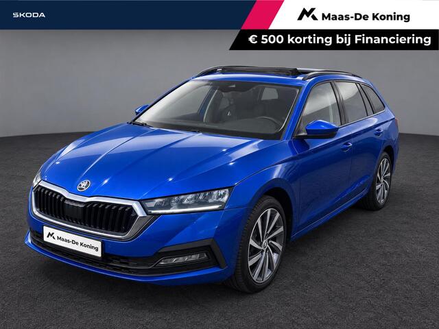 Skoda OCTAVIA Combi 1.4TSI iV PHEV 150kW/204PK Sportline Business · Panoramadak · Navigatie · Camera + Parkeersensoren · Stoel, Stuur + achterbank verwarming · 18'' Velgen ·