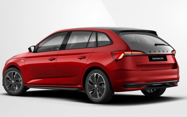 Skoda SCALA Monte Carlo 1.0 85 kW / 115 pk TSI Hatchback 7 ver Skoda Scala 1.0 TSI Monte Carlo | Velvet red | Navigatie pakket | Travel assist plus | Winter pakket | Incl. Inruilvoordeel |