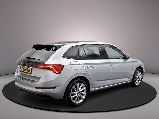 Skoda SCALA Sport Business 1.0 TSI 110pk Panoramadak, Cruise control, Airco, Parkeersensoren, App connect, Bluetooth, LED koplampen, DAB, Radio
