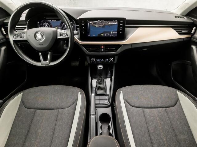Skoda SCALA 1.0 TSI Sportline Automaat (DIGITAL COCKPIT, APPLE CARPLAY, GROOT NAVI, CLIMATE, STOELVERWARMING, SPORTSTOELEN, PARKEERSENSOREN, CRUISE, LED KOPLAMPEN, NIEUWE APK, NIEUWSTAAT)
