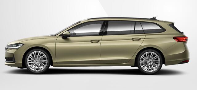 Skoda SUPERB 1.5 TSI MHEV First Edition Panoramadak / 19'' velgen / Winterpakket / Light & View Pakket / Bruin Leder / Travel Asssit Plus /