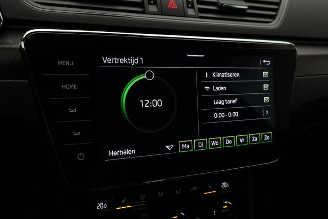 Skoda SUPERB Combi 1.4 TSI 218PK DSG iV Sportline Business | Pano | Matrix LED | Geheugenstoelen | Leder/alcantara | Navi Columbus | CANTON | Adaptief onderstel | Stoel-/achterbankverwarming