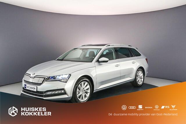 Skoda SUPERB Combi Business Edition Plus 1.4 TSI PHEV 218pk DSG Automaat Panoramadak, Elektrische achterklep, Achteruitrijcamera, Cruise control, Navigatie, LED koplampen, Parkeersensoren