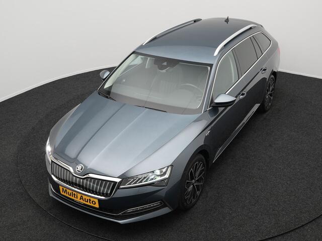 Skoda SUPERB Combi 1.4 TSI iV Laurin & Klement Plug in Hybrid 218pk PHEV | Lederen Sportstoelen Memory | Adaptive Cruise | Sfeerverlichting | 360 Camera | Appel Carplay | Crystal LED | Virtual | Canton Audio | DAB |