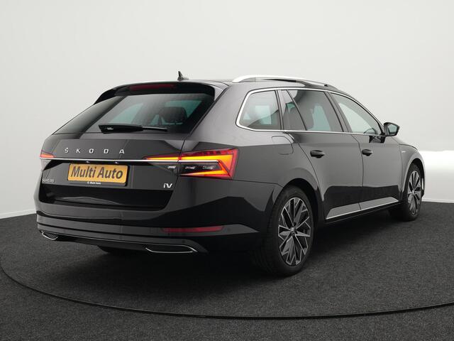 Skoda SUPERB Combi 1.4 TSI iV Laurin & Klement Plug in Hybrid 218pk PHEV | Carplay | Lederen Sportstoelen Memory | Adaptive Cruise | Sfeerverlichting | Camera | Carplay | Crystal LED | Virtual | Canton Audio | DAB |
