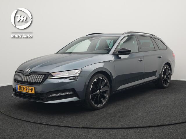 Skoda SUPERB Combi 1.4 TSI iV Sportline Plug In Hybrid 218pk Dealer O.H PHEV | Adaptive Cruise | 360 Camera | Alcantara Sportstoelen Memory | Canton Audio | 19"L.M | Virtual | Keyless |