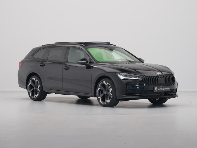 Skoda SUPERB Combi 1.5 TSI iV 204 6DSG Sportline Business Automaat | Mechanisch wegklapbare trekhaak | Multifunctioneel verwarmbaar 3 spaaks sportstuur incl. peddels voor recuperatie en HOD (hands off detectie)