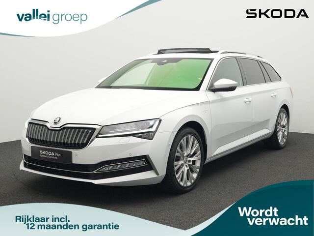 Skoda SUPERB Combi 1.4 TSI iV 218 pk PHEV Laurin & Klement | Panoramadak | Stoelventilatie | Rondomzicht camera | Lederen bekleding | Trekhaak | CANTON sound | Adaptive Cruise | 18 inch