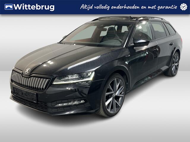 Skoda SUPERB Combi 1.4 TSI iV Sportline Business / AUTOMAAT/ PANO/ CANTON AUDIO/ CAMERA/ PARK. SENSOREN/ MEMORY SEATS/ DODE HOEK/ CRYSTAL LIGHTING/ VIRTUAL COCKPIT/ STOEL-STUURVERWARM./ SMARTLINK/ ADAPT. CRUISE/ NAVI/ CLIMA/ DAB/ 19" LMV