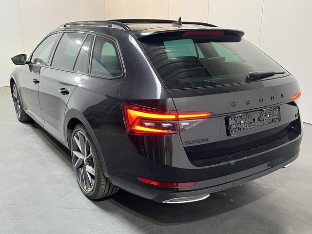 Skoda SUPERB Combi 1.4 TSI iV Sportline Business / AUTOMAAT/ PANO/ CANTON AUDIO/ CAMERA/ PARK. SENSOREN/ MEMORY SEATS/ DODE HOEK/ CRYSTAL LIGHTING/ VIRTUAL COCKPIT/ STOEL-STUURVERWARM./ SMARTLINK/ ADAPT. CRUISE/ NAVI/ CLIMA/ DAB/ 19" LMV