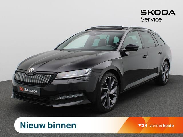 Skoda SUPERB Combi 1.4 TSI iV Sportline Business 218PK DSG Pano-Schuifdak, Elektrische achterklep, Memorystoel, Stoel-Stuurverwarming, Keyless, Achteruitrijcamera, 19" LM Velgen