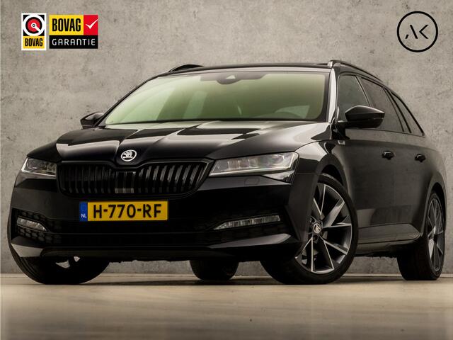 Skoda SUPERB Combi 1.5 TSI Sportline 150Pk Automaat (PANORAMADAK, VIRTUAL COCKPIT, APPLE CARPLAY, LEDER/ALCANTARA, MEMORY SEATS, STOELVERWARMING VOOR/ACHTER, CANTON AUDIO, CAMERA, ZWART HEMEL, SFEERVERLICHTING, NIEUWSTAAT)