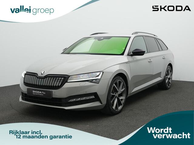 Skoda SUPERB Combi 1.4 TSI iV 218 pk DSG Sportline Business | Trekhaak | Geheugenstoelen | Navigatie Columbus | Adaptief onderstel | Matrix LED | Leder/alcantara