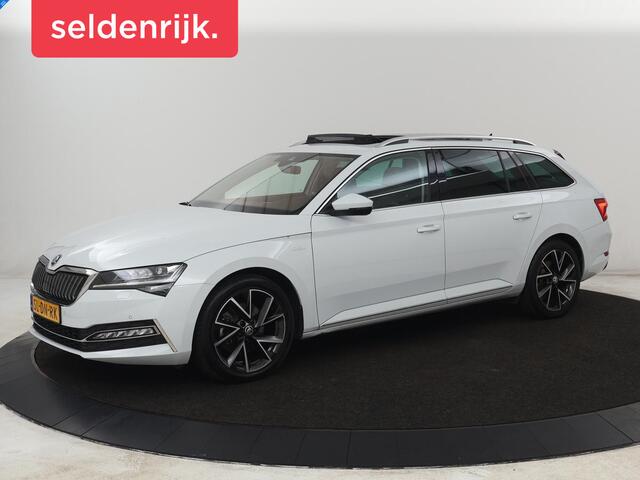 Skoda SUPERB 1.4 TSI iV Laurin & Klement | Panoramadak | Stoelventilatie | Leder | Trekhaak | Canton Sound | Virtual Cockpit | Navigatie | Memory | Achterbankverwarming | Full LED | Keyless | Carplay | PHEV