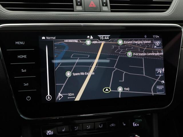 Skoda SUPERB Combi 1.4 TSi 218 Pk Automaat iV Sportline Business | Panoramadak | Adaptive Cruise | CarPlay | Navigatie | Stoelverwarming | Camera | Trekhaak | 76.398 Km!!