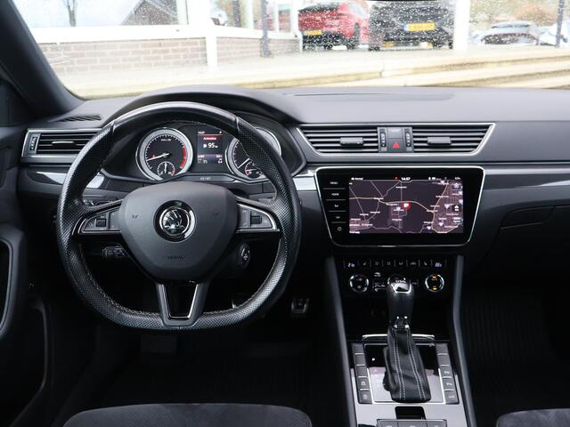 Skoda SUPERB Combi 1.4 TSI ACT 150 PK SPORTLINE DSG AUT. *STEEL GREY* + WEGKL. TREKHAAK | PANORAMA | 19 INCH | CANTON | ADAPTIVE CRUISE | ALCANTARA