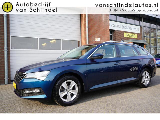 Skoda SUPERB Combi 1.5 TSI ACT 150PK BUSINESS EDITION ORIGINEEL NL DEALER ONDERHOUDEN NAVIGATIE ANDROID-APPLECARPLAY ECC AIRCO CRUISECONTROL BLUETOOTH PARKEERSENSOREN LMV KEYLESS 4X ELECTR.RAMEN-SPIEGELS