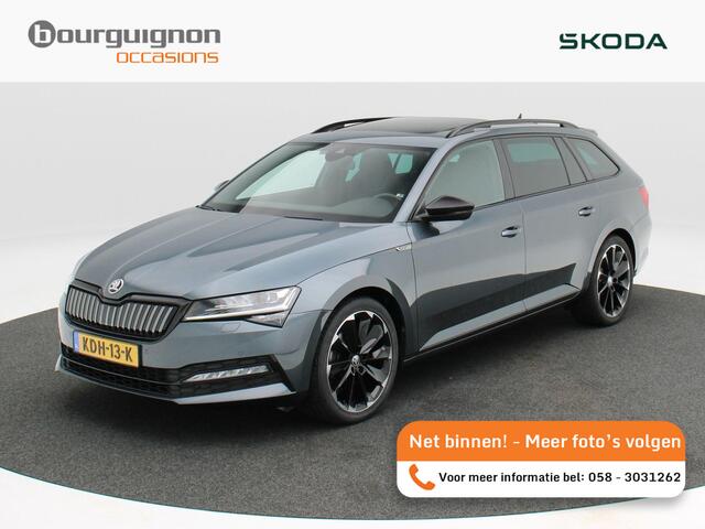 Skoda SUPERB 1.4 TSi 218 Pk iV Sportline Business | Panoramadak | Adaptive Cruise | Stuur/Stoel Verwarming | CarPlay | 19 Inch | 89.796 Km !!