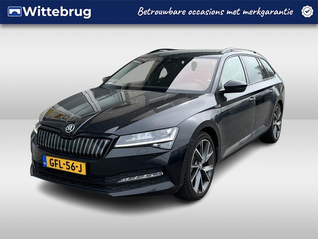 Skoda SUPERB Combi 1.4 TSI iV Sportline / AUTOMAAT/ TREKHAAK/ DCC/ SMARTLINK/ STUUR+STOELVERWARM./ MEMORY SEAT/ KEYLESS/ PARK.SENSOR.V+A/ CAMERA/ CRUISE/ DAB/ ELEK.ACHTERKLEP/ NAVI/ CLIMA/ LED/ 19'' LMV