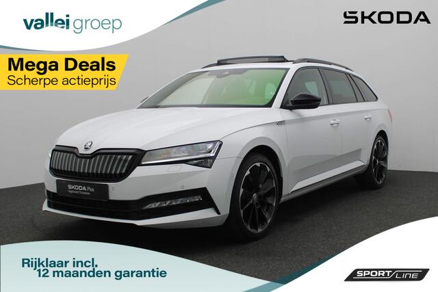 Skoda SUPERB Combi 1.4 TSI 218 pk DSG iV Sportline Business | Panoramadak | Trekhaak | Canton sound | 360 camera | Matrix LED | Adaptief onderstel | Keyless | 19 inch