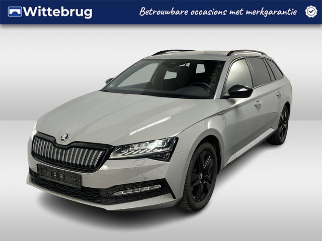 Skoda SUPERB Combi 1.4 TSI iV Sportline / AUTOMAAT/ DCC/ TREKHAAK/ STUUR+STOELVERWARM./ MEMORY SEAT/ DODEHOEK/ PARK.SENSOR.V+A/ CAMERA/ SMARTLINK/ ACC/ KEYLESS/ ELEK.ACHTERKLEP/ DAB/ NAVI/ CLIMA/ LED/ 19'' LMV